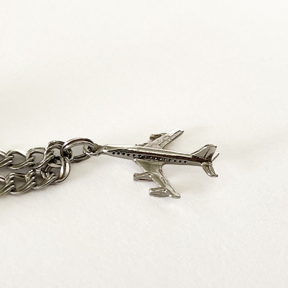 VTG Sterling Silver Charm Bracelet with 3 charms - Picture 4 of 7